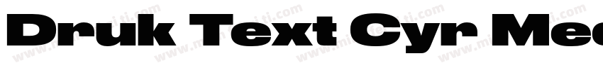 Druk Text Cyr Medium字体转换